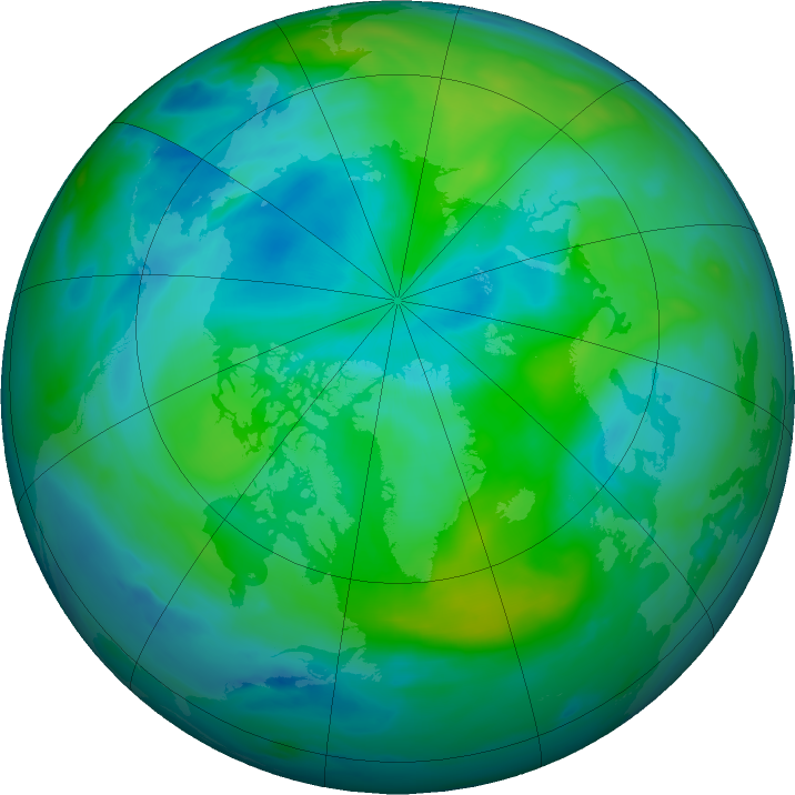 Arctic ozone map for 18 September 2018